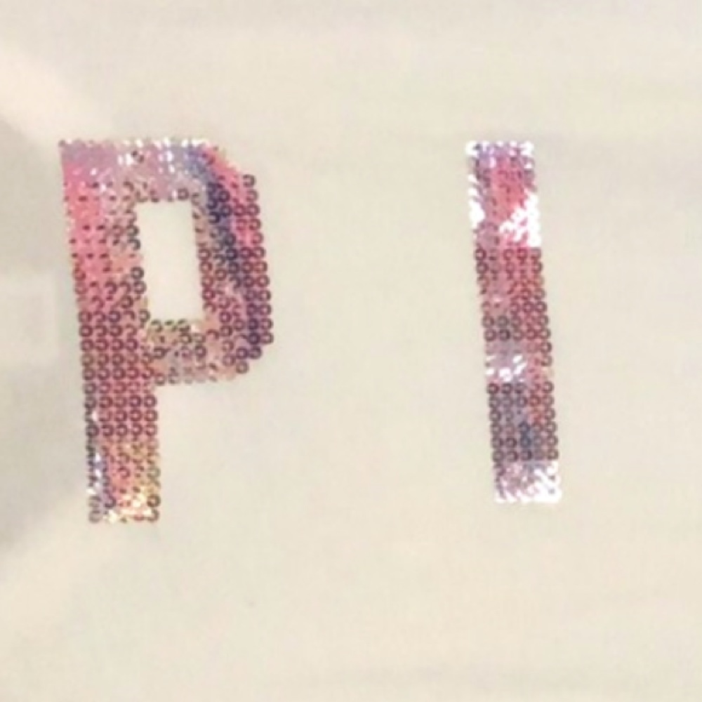 NWOT PINK Victoria’s Secret T-shirt with iridescent sequin PINK logo on back. - Picture 3 of 8
